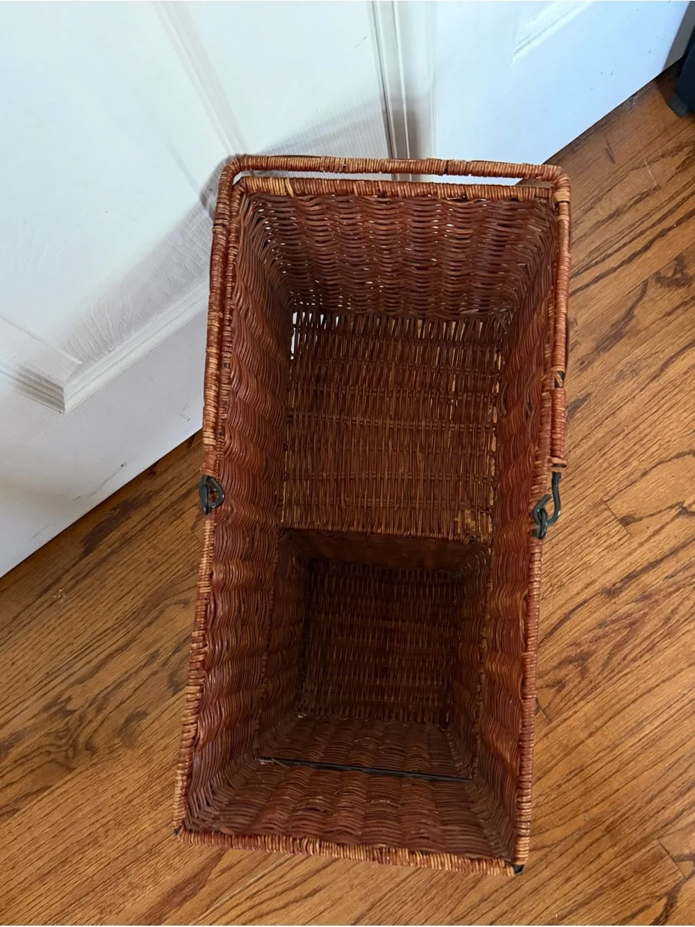 Vintage Wicker Stair Basket